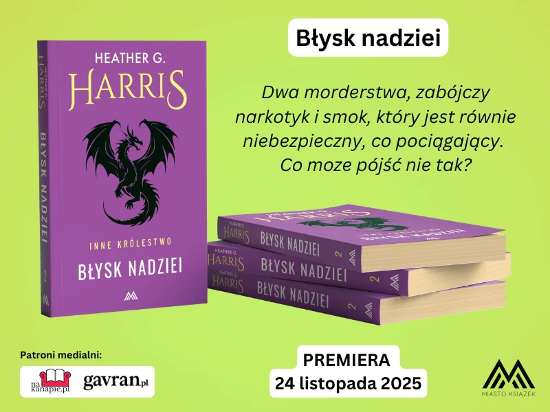 Książka Błysk nadziei urban fantasy Heather G. Harris